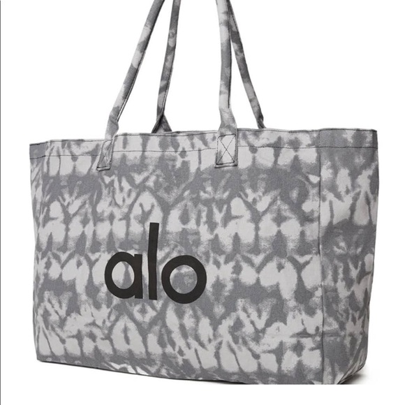 LAST CHANCE ** NWT ALO Grey Tiedye Tote Bag - Picture 2 of 6